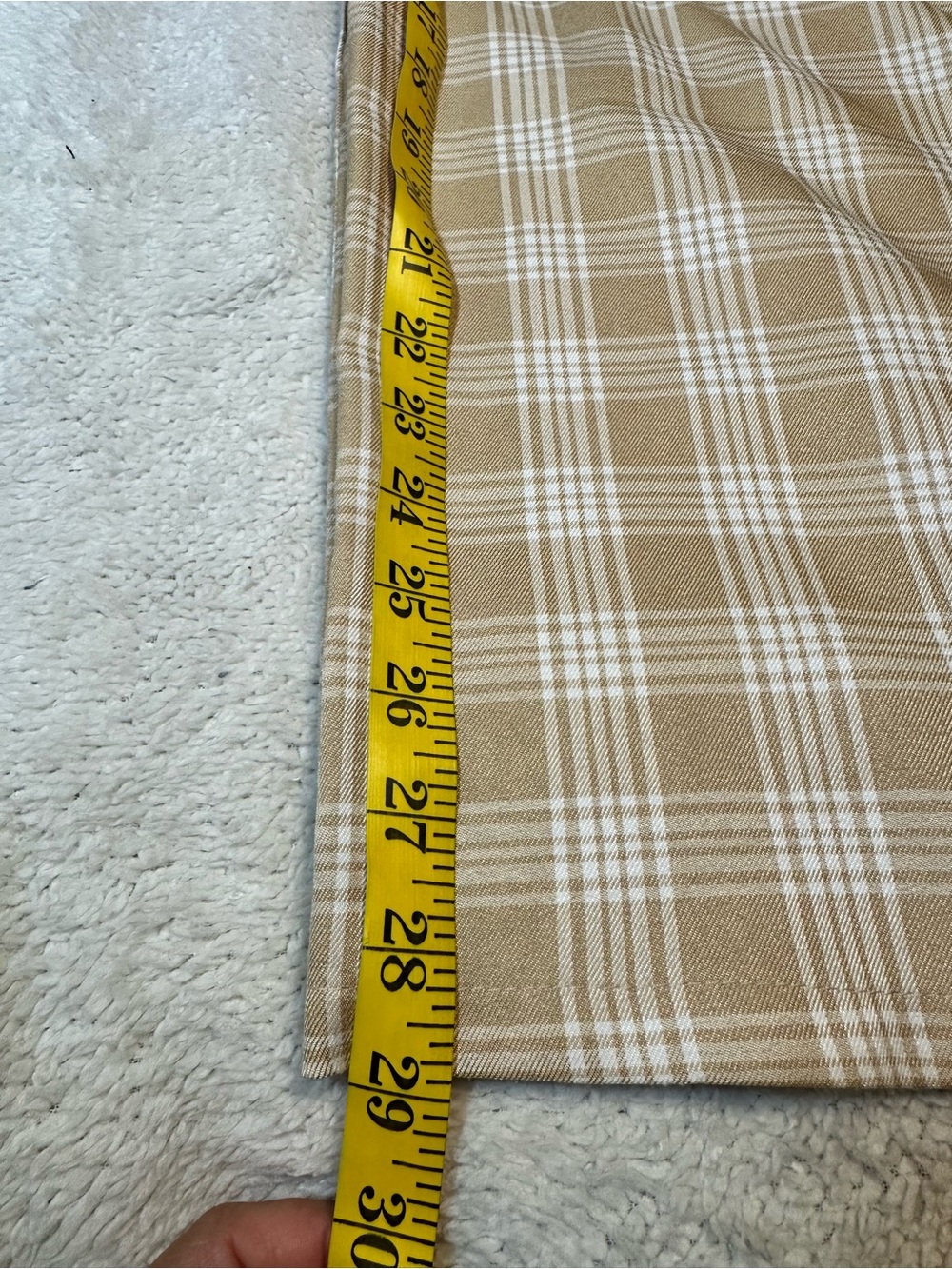 Princess Polly Beige Plaid Wide Leg Pants - Picture 7 of 7